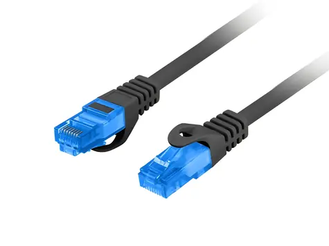 Lanberg CAT6a černá / Patch kabel / S/FTP / LSZH / 2m / 500 MHz