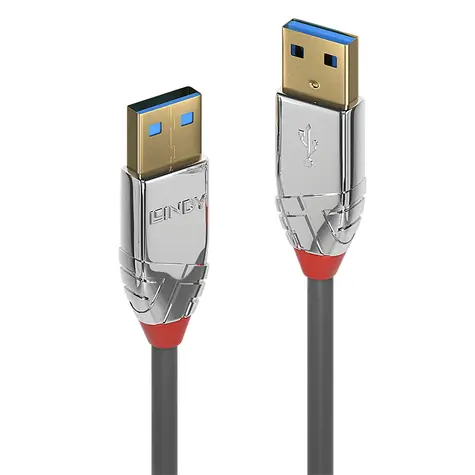 Lindy Cromo Line šedá / USB kabel / USB-A - USB-A / USB 3.2 Gen 1 / 5 Gbit/s / 0,5 m