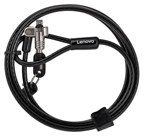 Lenovo lankový zámek pro notebook černá / Zámek / klíčový / 2 klíče / 1,8 m
