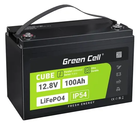Green Cell LiFePO4 baterie 12.8V / Baterie do UPS / 100 Ah / 1280 Wh / max. 150 A