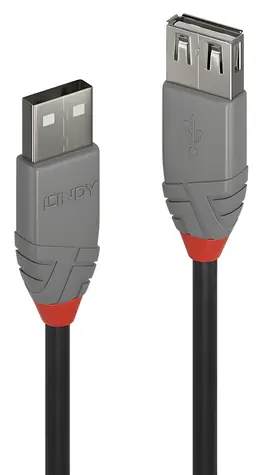 Lindy USB 2.0 prodlužovací kabel A-A 3 m / Prodlužovací kabel / 480 Mbit/s