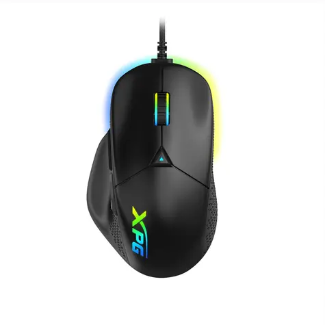 ADATA XPG Alpha černá / Herní optická myš / 16 000 DPI / Drátová USB-C / RGB podsvícení