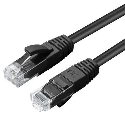 MicroConnect CAT6a U/UTP 15m černá / LSZH