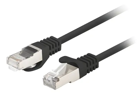 Lanberg UTP CAT6 3m černá / Patch kabel / RJ45-RJ45 / Fluke Passed / 10 ks