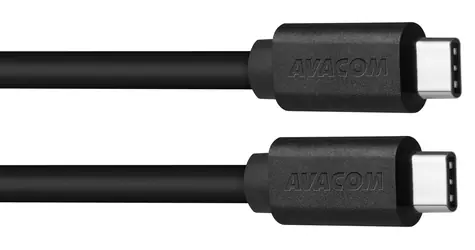 AVACOM datový a nabíjecí kabel USB-C - USB-C 40cm černá / Datový kabel / USB 3.1 Gen 1