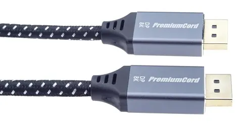 PremiumCord DisplayPort 1.4 kabel černá / Video kabel / M-M / 8K 60Hz / zlacené konektory / 3 m