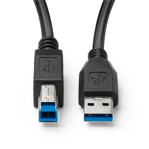MicroConnect USB-A - USB-B 5m černá / Kabel / USB 3.0 / 5000 Mbit/s