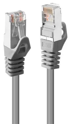 Lindy šedá / Síťový kabel / RJ-45 / 3 m