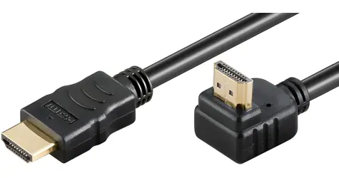 MicroConnect HDMI 2.0 kabel 2m černá (HDM19192V2.0A90) / Kabel / High Speed / 4K 60Hz / M-M