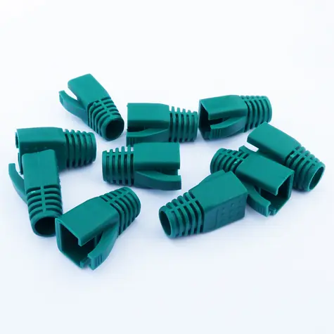 DATACOM Krytka pro RJ45 CAT6A, CAT7 zelená / Krytka konektoru / 10 ks