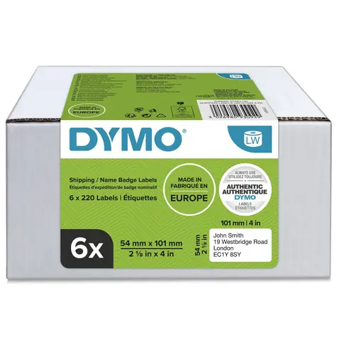 Dymo Přepravní štítky 220 ks bílé / Štítky / papírové / obdélníkové
