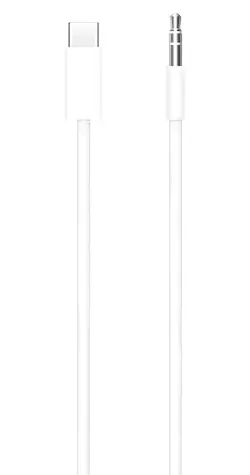 Apple Audio kabel USB-C - 3,5mm Jack bílá / Audio kabel / 3,5mm Jack / USB-C / 1,2 m