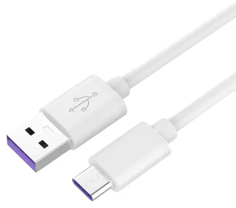 PremiumCord Kabel USB-C 3.1 - USB 2.0 A bílý / Kabel / Rychlé nabíjení 5A / 2 m