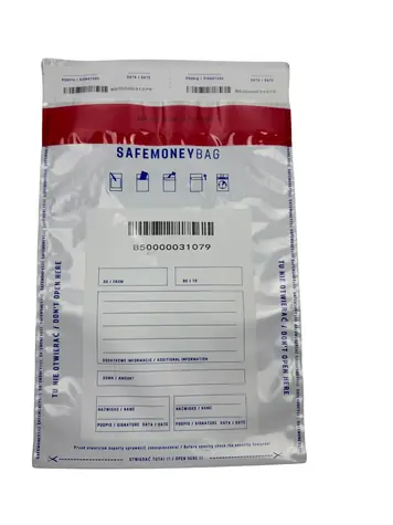 BTP Bestpak Safemoneybag bílá / Bezpečnostní obálka / B5 190x260+35 mm / plast / 100 ks