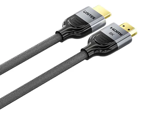 Unitek C11093RGY01-10M černá / Kabel HDMI 2.1 / 8K 60Hz / 144Hz / 10 m / zlacené konektory
