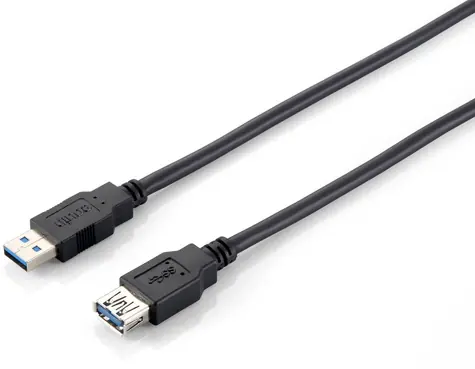 Equip USB 3.0 prodlužovací kabel A-A černá / Prodlužovací kabel / USB-A(M) - USB-A(F) / 5 Gbps / 3 m