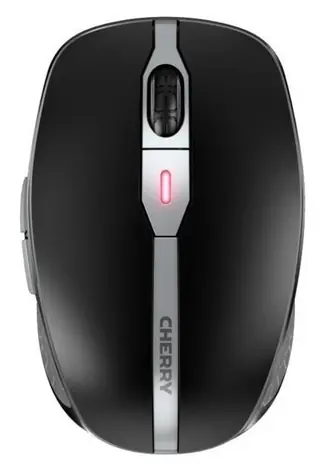 Cherry MW 9100 černá / Bezdrátová myš / Bluetooth 4.0 a 2,4 GHz / 1000-2400 DPI / USB-C nabíjení