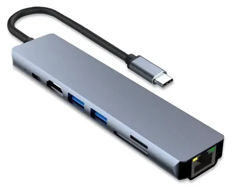 PremiumCord USB-C hub 7v1 / HDMI / USB 3.0 / USB 2.0 / PD / SD/TF / RJ45