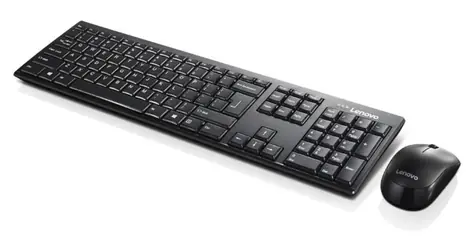 Lenovo GX30L66303 černá / Bezdrátový set klávesnice a myši / US layout / numerická klávesnice