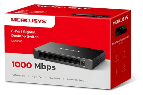 Mercusys MS108GS / Switch / 8x Gigabit LAN / Desktop / neřízený