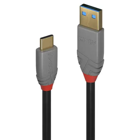 Lindy USB-A - USB-C 3 m černá / Kabel / USB 3.2 / 10 Gbit/s