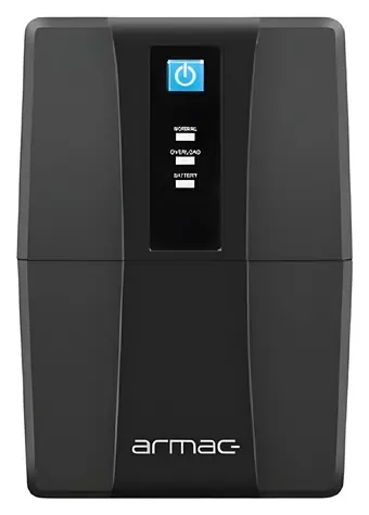 Armac Home Lite HL850E/LEDV2 černá / Záložní zdroj / Line-Interactive / 850 VA / 2x 230V / AVR