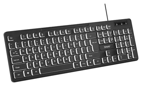 Savio KB-04 černá / Klávesnice / drátová / USB / membránová / UK Layout