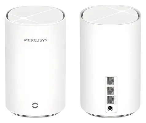 Mercusys Halo E27BE (2-pack) / Wi-Fi 7 Mesh systém BE3600 / Dual-Band / 2,4 GHz 688 Mb/s / 5 GHz 2880 Mb/s / 3x GLAN