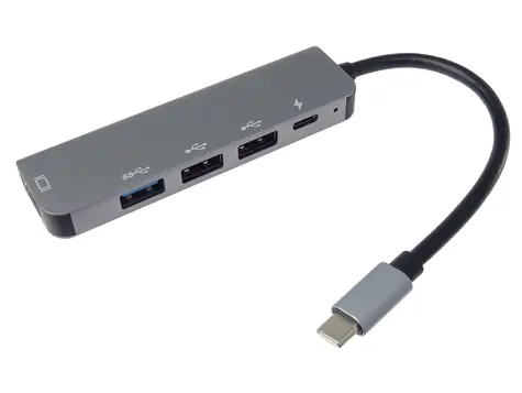 PremiumCord převodník USB-C na HDMI / Převodník / USB 3.0 / 2x USB 2.0 / PD / 4K 30Hz