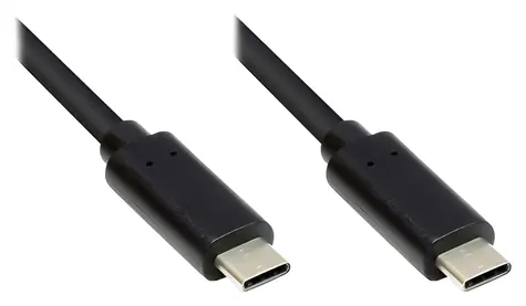 Good Connections USB-C - USB-C černá / Kabel / USB 3.2 Gen 1 / 2 m / 5 Gbit/s / 3 A