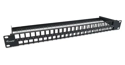 Equip / Patch panel / 48 portů / Keystone Cat.6 / UTP / 1U / 19