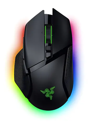 Razer Basilisk V3 Pro 35K černá / Bezdrátová herní myš / HyperScroll / 35000 DPI / 11 tlačítek / RF/BT/USB-A