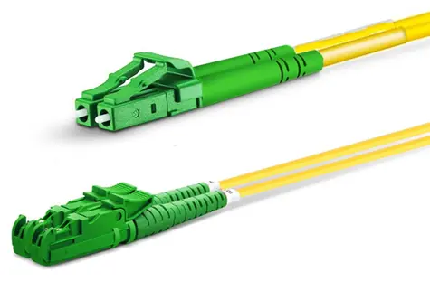 Equip E2000/APC-LC/APC žlutý / Optický patchkabel / Duplex Singlemode OS2 / 10 m / LSZH