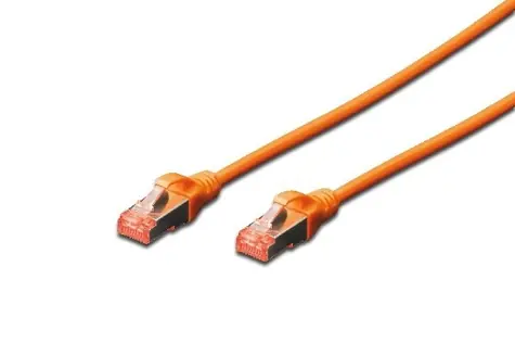 Digitus Cat6 S/FTP oranžová / Patch kabel / 1 m / RJ-45 / AWG 27/7 / LSZH