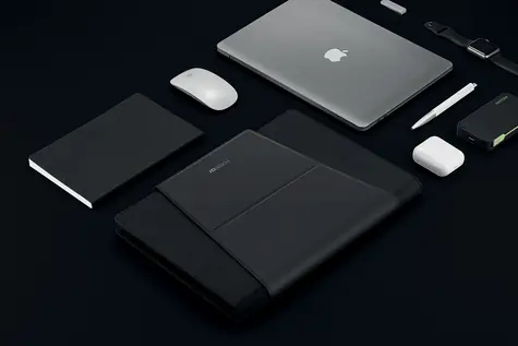 XD Design Chytrá mobilní kancelář černá / Organizér pro notebook a tablet / do 13