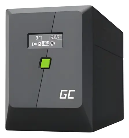 Green Cell 1500VA / Záložní zdroj / 1050W / Line-Interactive / 2x 12V/9Ah / 2x Schuko + 3x IEC