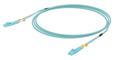 Ubiquiti UACC-OFC-MM-3M / Optický patch kabel / LC-LC / Duplex / OM3 / 10Gbps / 3m / modrá