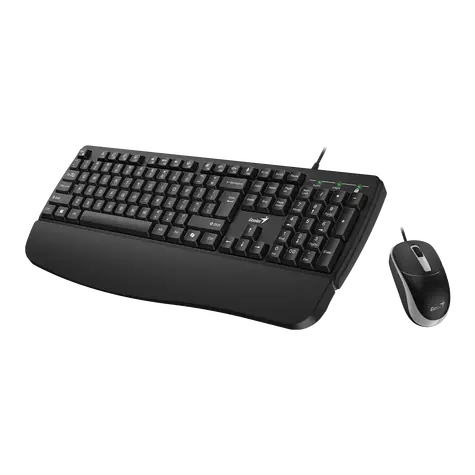 GENIUS KM-123 černá / Drátový set klávesnice a myši / USB / CZ+SK layout