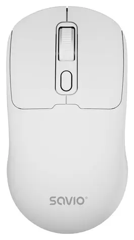 Savio MB-05 bílá / Bezdrátová myš / Bluetooth / 1600 DPI