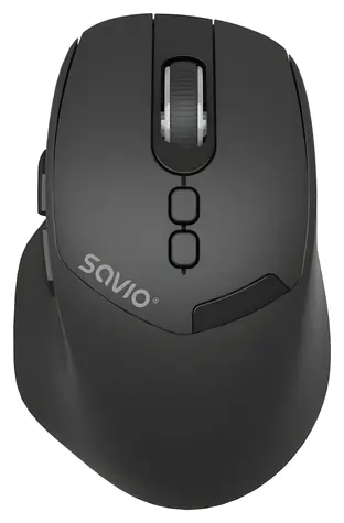 Savio MB-06 černá / Bezdrátová myš / Bluetooth / 3800 DPI / 5 tlačítek