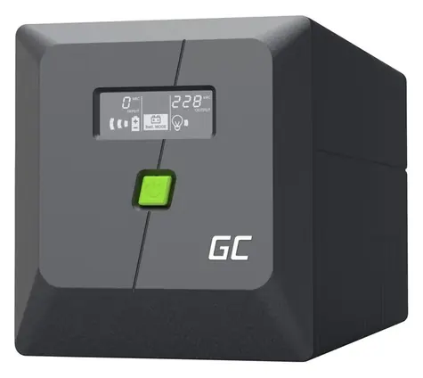 Green Cell UPS 1000VA 600W / Záložní zdroj / Line-Interactive / Tower / 4x výstup / 2x 12V/7Ah / USB