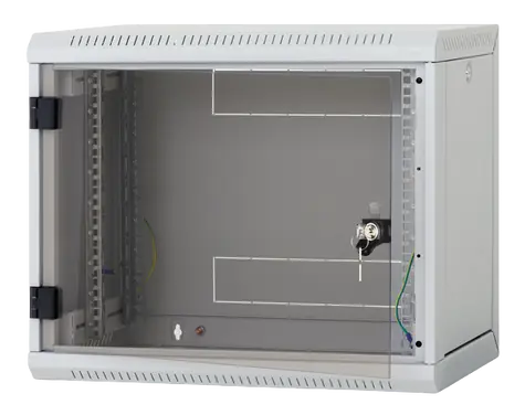 Triton RUA-06-AS6-BAX-A1 / Nástěnný rozvaděč / 6U / 600x595 mm / skleněné dveře / odnímatelné bočnice / černý
