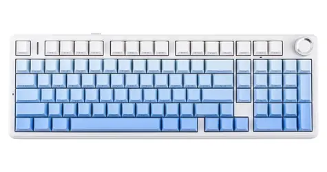 AULA F99 Pro modrá / Mechanická herní klávesnice / RGB / drátová i bezdrátová / USB-C