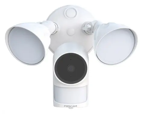 Foscam F41-W bílá / Venkovní IP kamera / LED reflektor / siréna / 2560 x 1440 / Wi-Fi / IP65