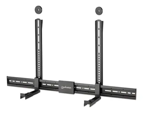 Manhattan Univerzální držák pro soundbar černá / Držák / na zeď i VESA / nosnost 15 kg / nastavitelný