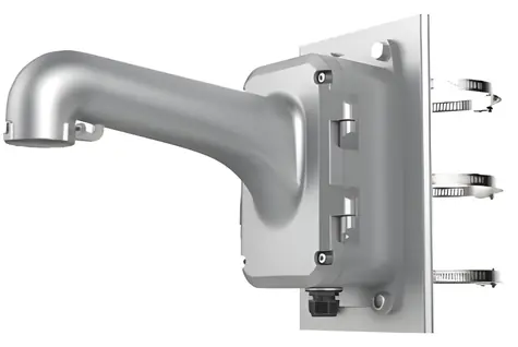 HIKVISION Konzole s boxem na sloup pro PTZ kamery / Konzole / pro sloup 100–200 mm / nosnost 10 kg / hliníková slitina