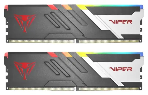 Patriot Viper Venom RGB 16GB (2x8GB) 6000MHz / DIMM / DDR5 / CL36 / XMP 3.0 / On-Die ECC / Unbuffered / 1.35V