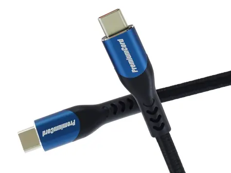 PremiumCord USB-C kabel černá / Datový kabel / USB 3.2 Gen 2x2 / 20 Gbit/s / 100W / 0,5 m