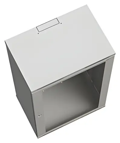 Solarix SENSA-18U-64-11-G / Rozvaděč / Nástěnný / 18U / 400 mm / skleněné dveře / RAL 7035