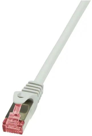LogiLink PrimeLine CAT6 šedá / Patch kabel / S/FTP / 1 m / RJ-45
